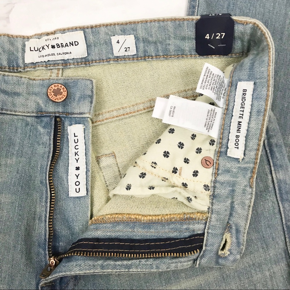 LUCKY BRAND Bridgette Mini Boot NWT•4•27” Inseam - Picture 4 of 7